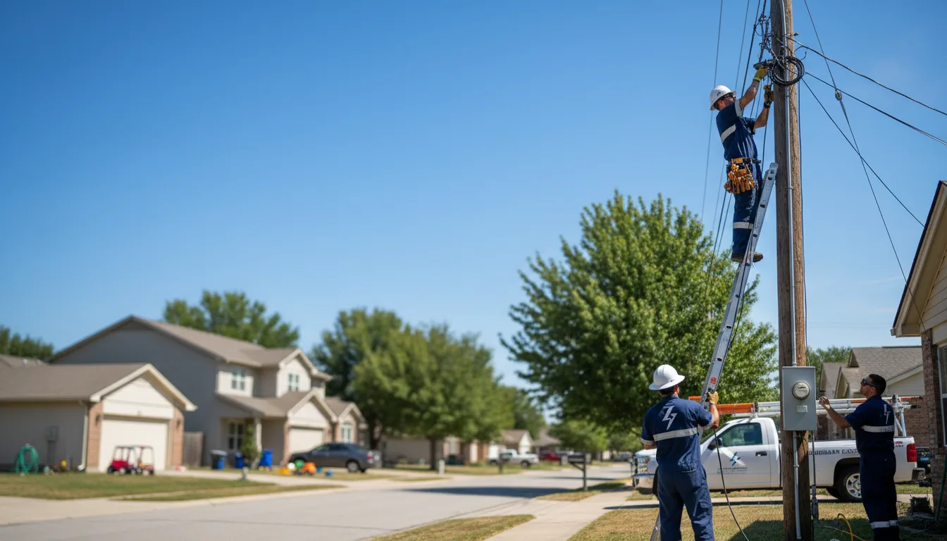 Residential electrician providing installation services in Cornelia, GA